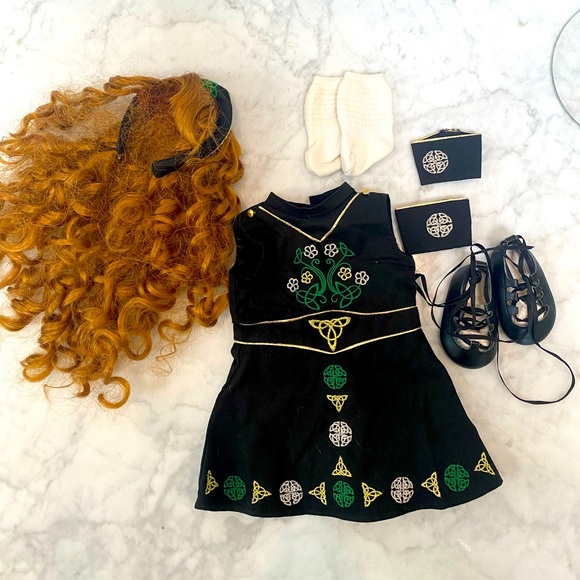 American Girl Doll Irish Dance Outfit - rare/ retired